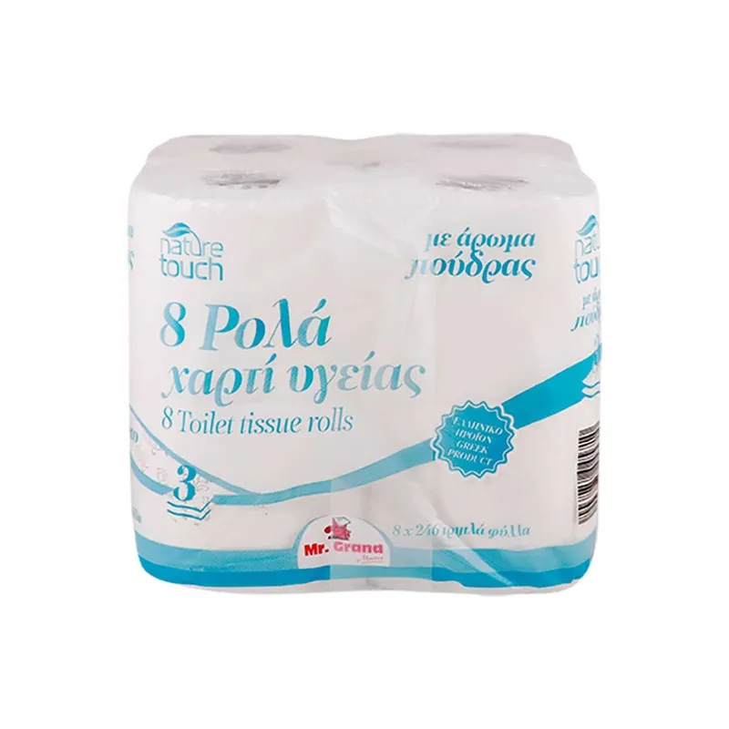 ΧΑΡΤΙ ΥΓΕΙΑΣ MR GRAND 3Φ ΑΡΩΜΑ ΠΟΥΔΡΑ 8T 1ΚΙΛΟ