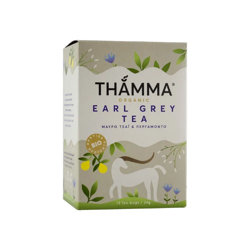 THAMMA ΤΣΑΙ ΜΑΥΡΟ ΒΙΟ EARL GREY 12Τ 24ΓΡ