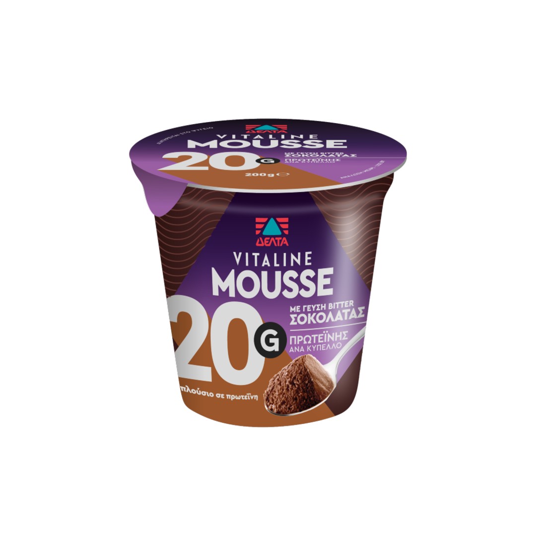 ΔΕΛΤΑ VITALINE MOUSSE ΜΑΥΡΗ ΣΟΚΟΛΑΤΑ 200ΓΡ