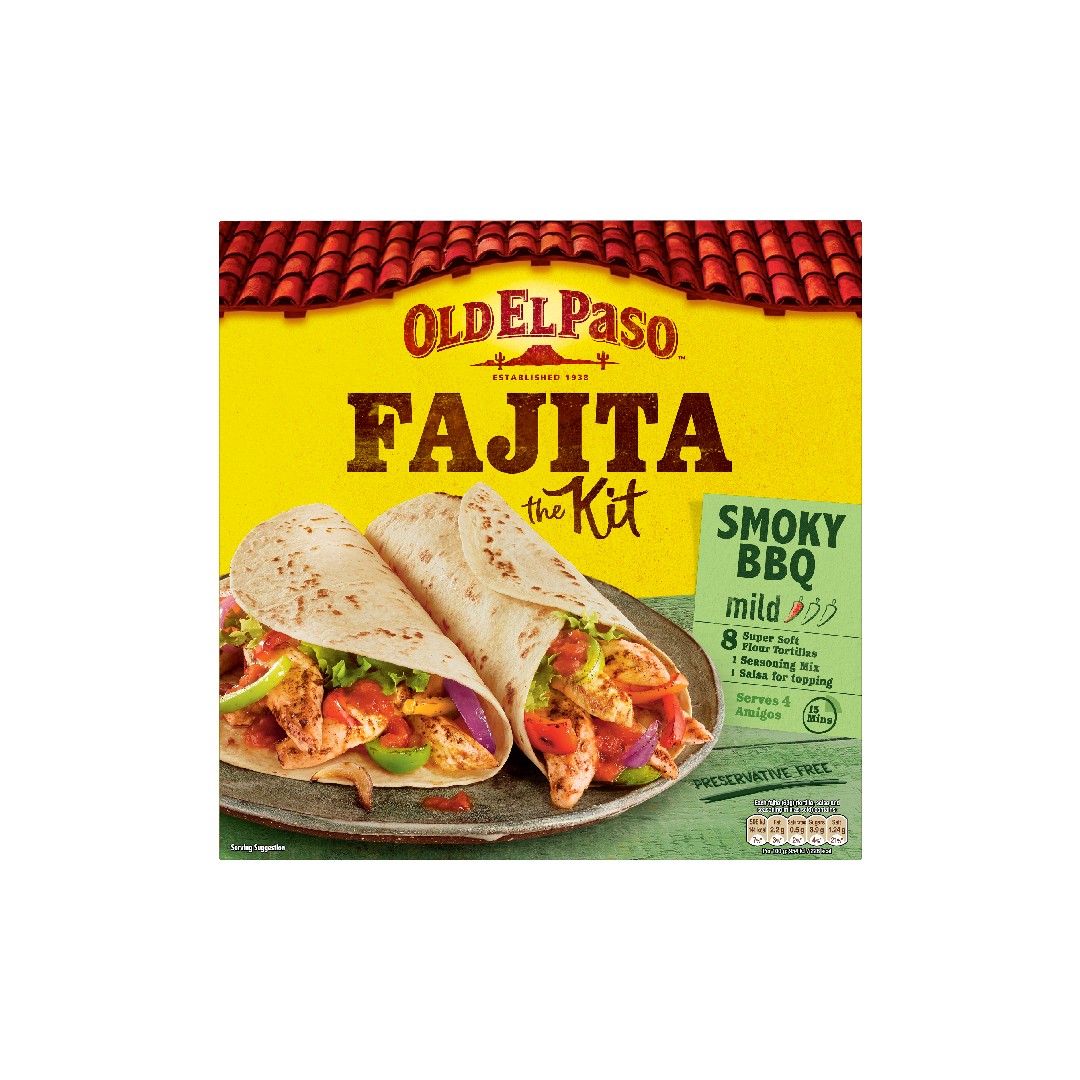 OLD EL PASO FAJITAS KIT SMOKY BBQ VEGAN 500ΓΡ