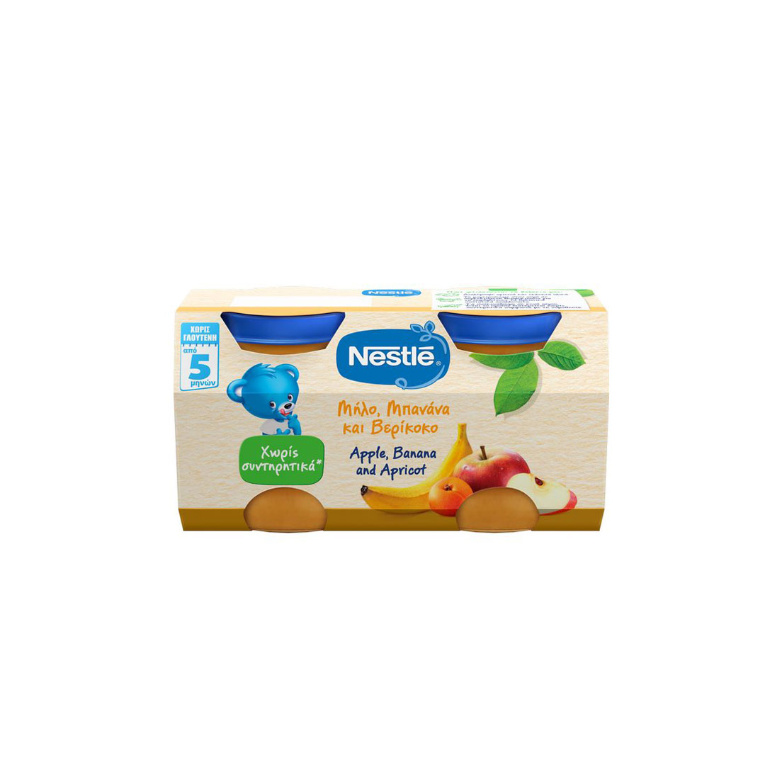 NESTLE ΜΗΛΟ ΒΕΡΙΚΟΚΟ ΚΑΙ ΜΠΑΝΑΝΑ 2*125ΓΡ