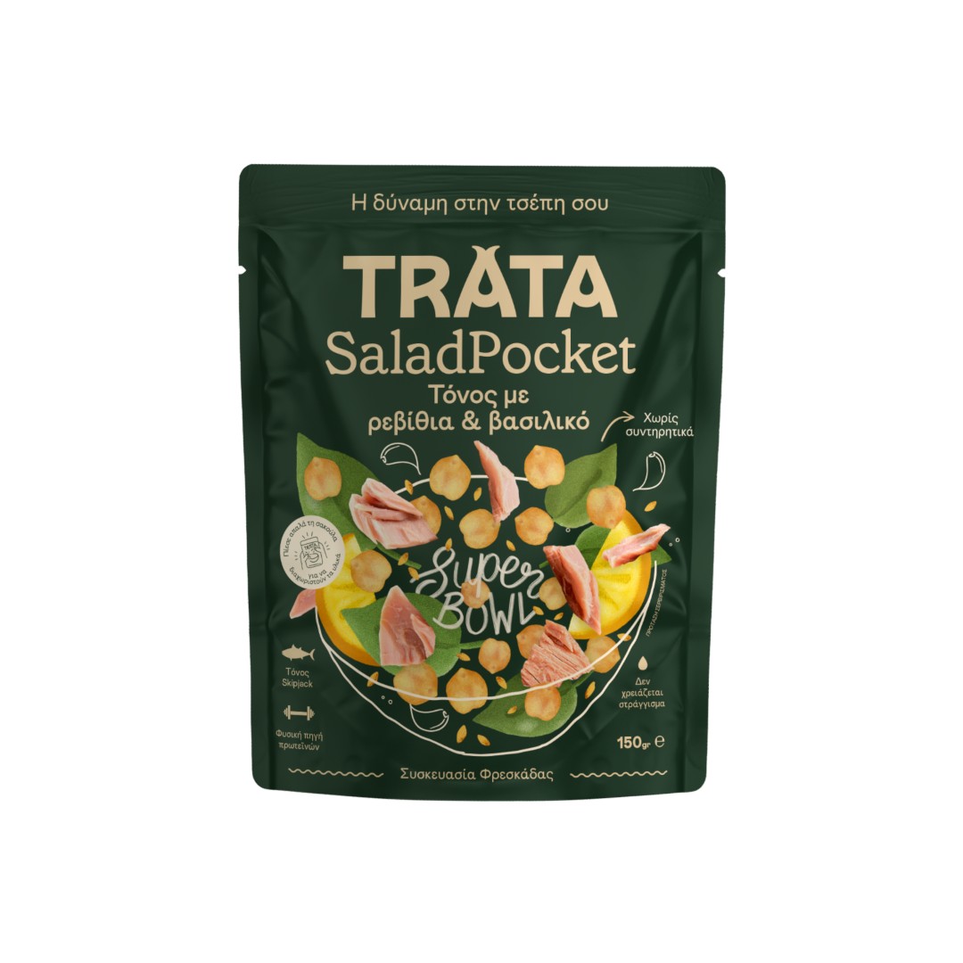 TRATA TUNA POCKET ΤΟΝΟΣ ΡΕΒΥΘΙΑ & ΒΑΣΙΛΙΚΟ 150ΓΡ