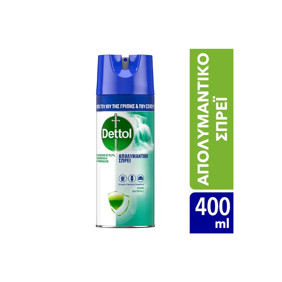 DETTOL ΑΠΟΛΥΜ/ΚΟ SPRAY SPRINGWATERFALL 400ML