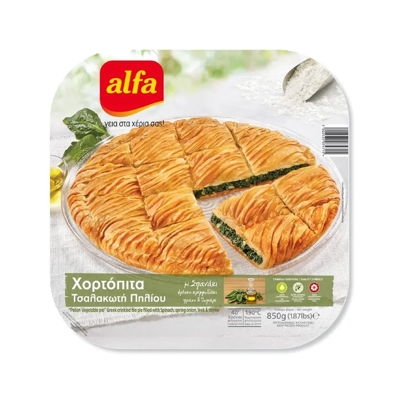 ALFA ΧΟΡΤΟΠΙΤΑ ΤΣΑΛΑΚΩΤΗ   ΠΗΛΙΟΥ  ΚΤΨ 850ΓΡ