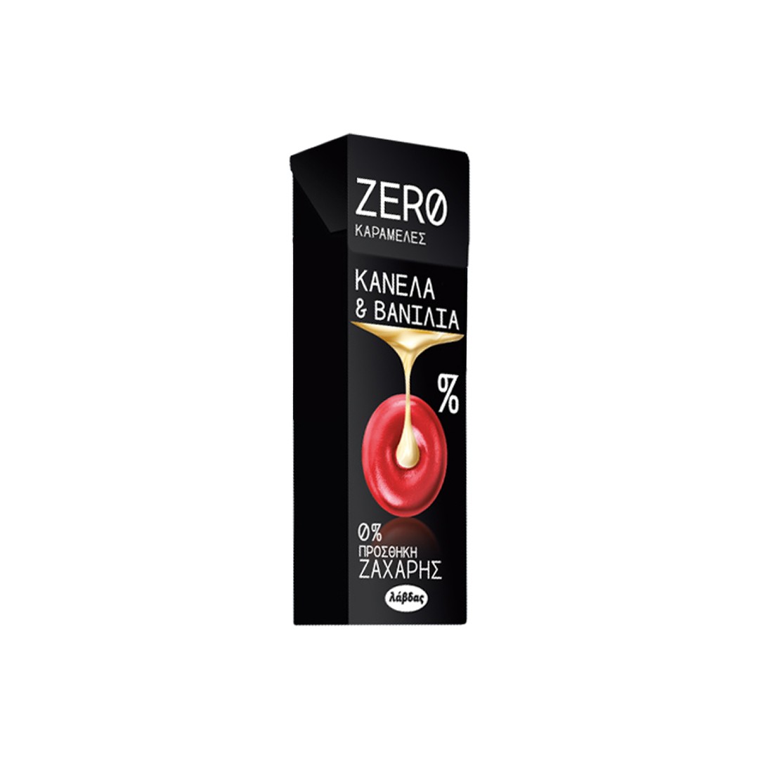 ZERO ΚΑΡΑΜΕΛΕΣ ΚΑΝΕΛΛΑ ΓΕΜ.ΒΑΝΙΛΙΑ 0% 36ΓΡ