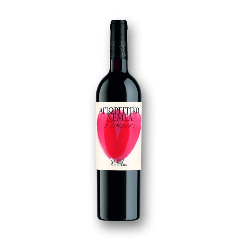 ΕΛΛ. ΚΕΛΛΑΡΙΑ FLOWERS   ΚΡΑΣΙ ΑΓΙΩΡΓ. ΝΕΜΕΑ ΕΡΥΘΡΟ 750ML