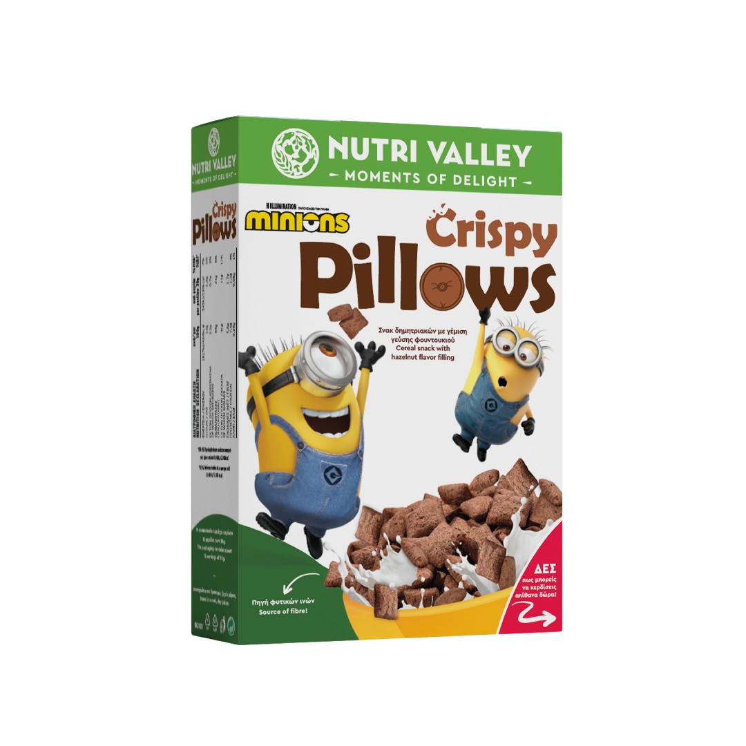 NUTRI VALLEY ΠΑΙΔ.ΔΗΜ.MINIONS CR. PILLOWS 375ΓΡ