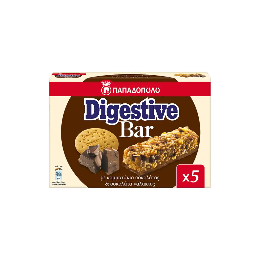 DIGESTIVE BAR ΚΟΜ.ΣΟΚ-ΣΟΚ 5*28ΓΡ