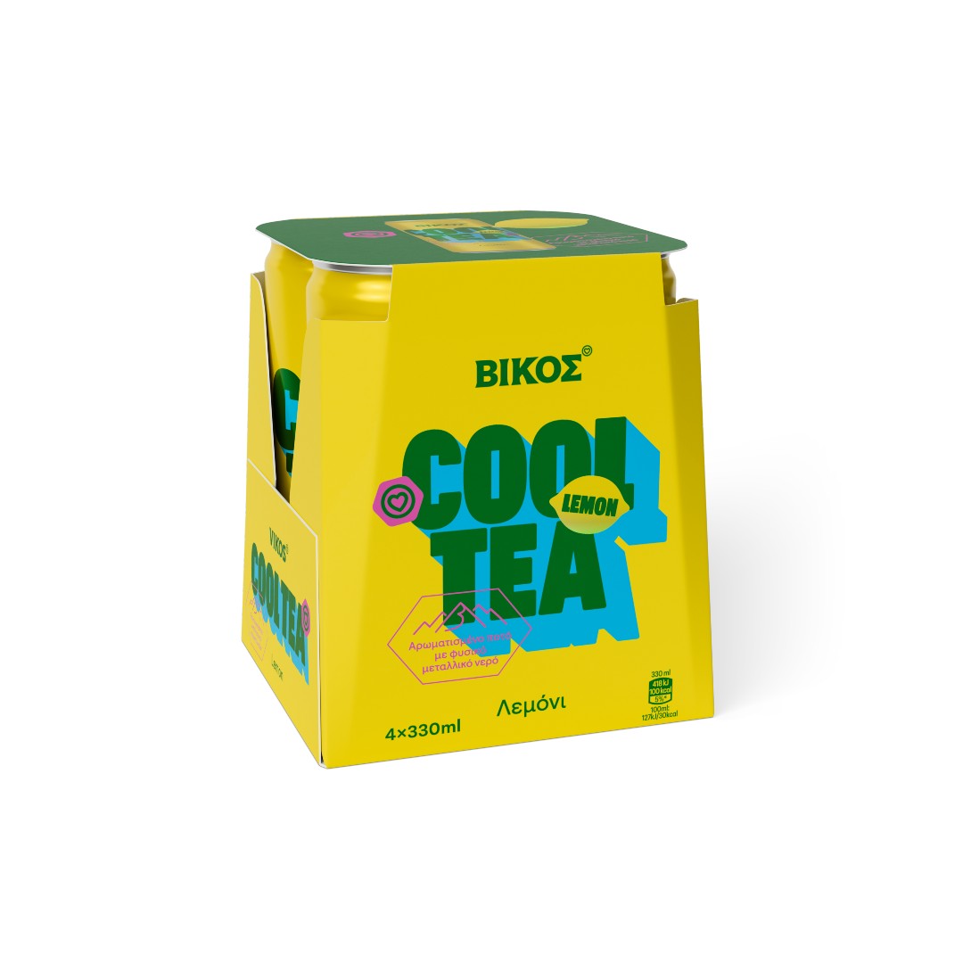 ΒΙΚΟΣ COOL TEA LEMON CAN 4*330ML