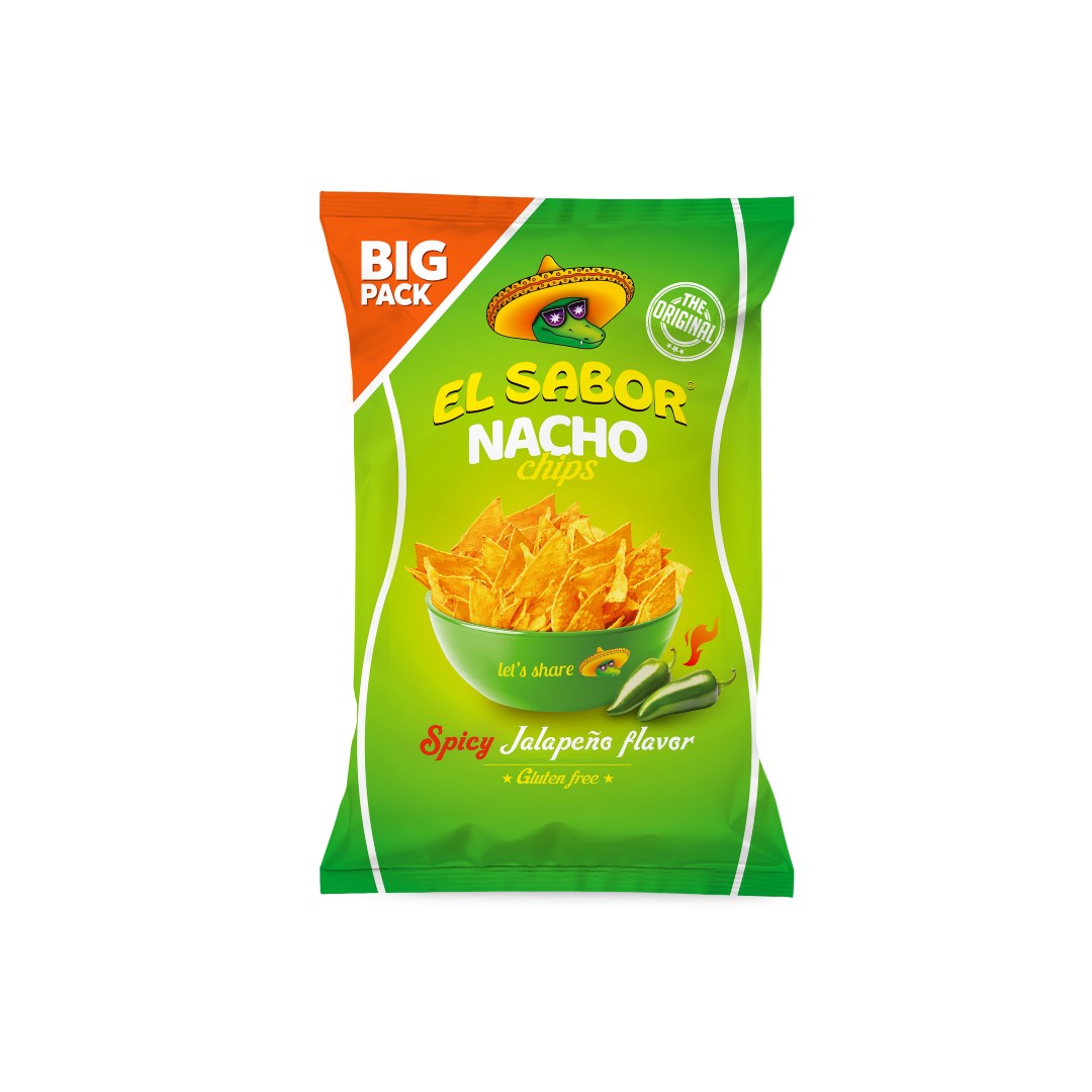 EL SABOR NACHO CHIPS JALAPENOS Χ.ΓΛ. 180ΓΡ