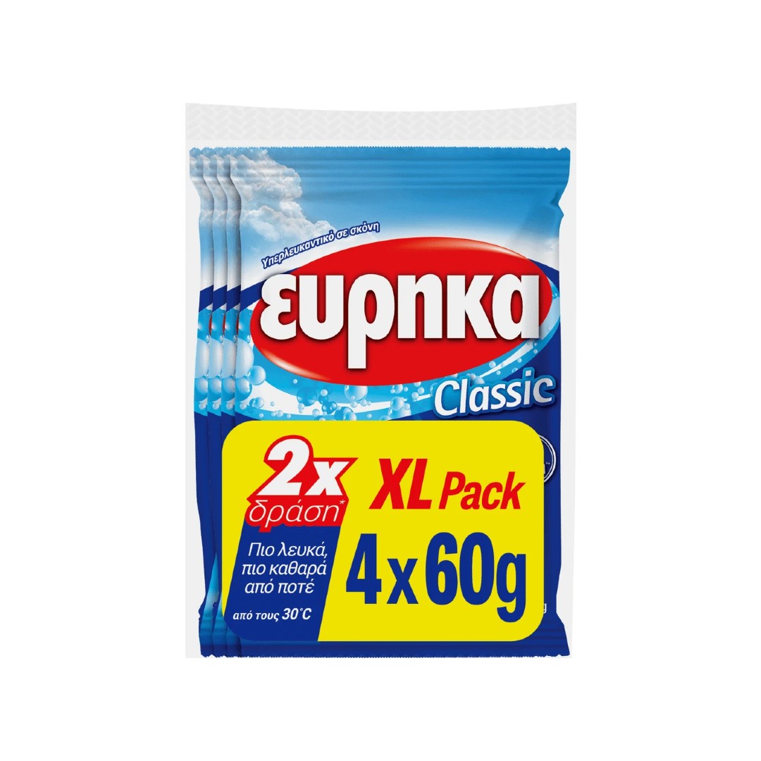 ΕΥΡΗΚΑ ΛΕΥΚΑΝΤΙΚΟ XL PACK 4*60ΓΡ