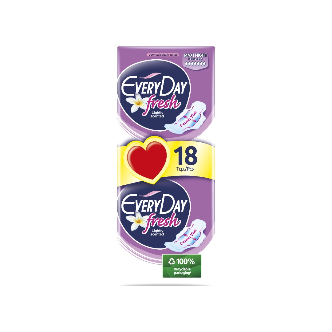 EVERYDAY FRESH UL. PL. MAXI NIGHT ECON.PACK 18Τ