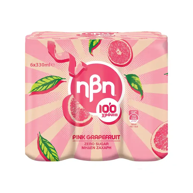 HBH PINK GRAPEFR.SLEEK   CAN 6Χ330ML
