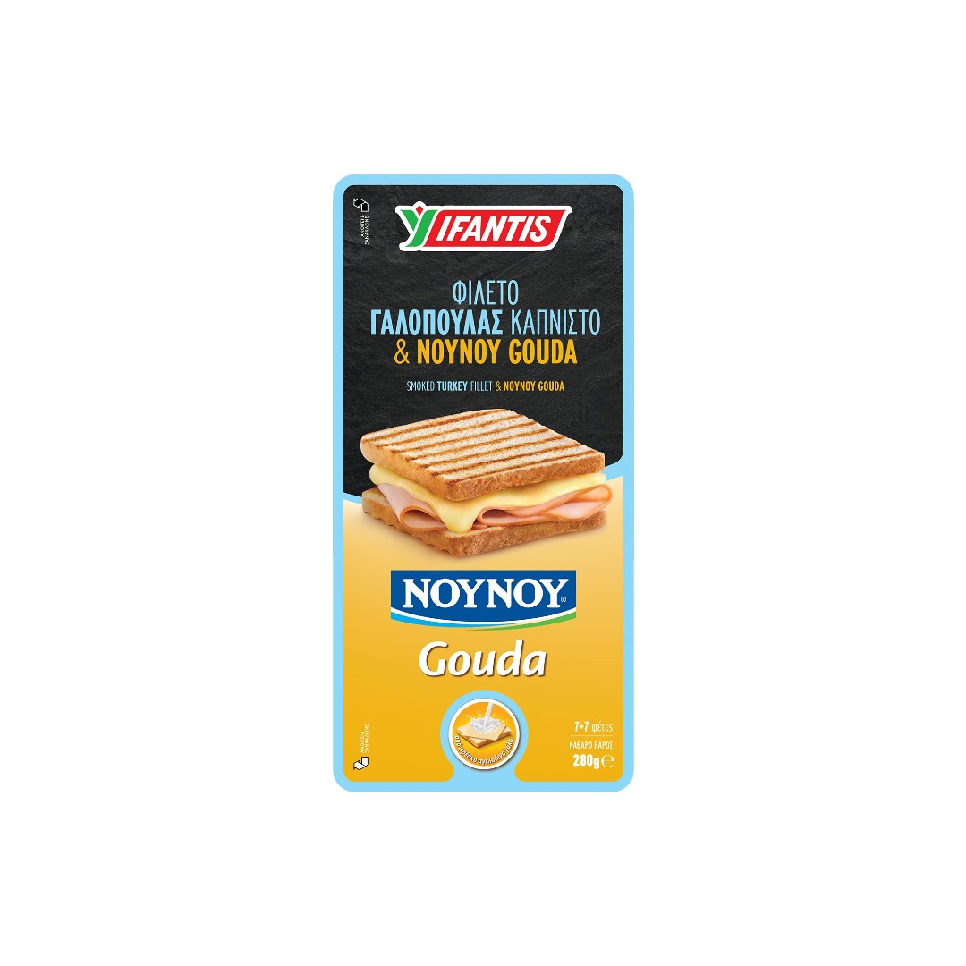 ΥΦΑΝΤΗΣ ΦΙΛ.ΚΑΠΝ. & ΝΟΥΝΟΥ GOUDA 280ΓΡ