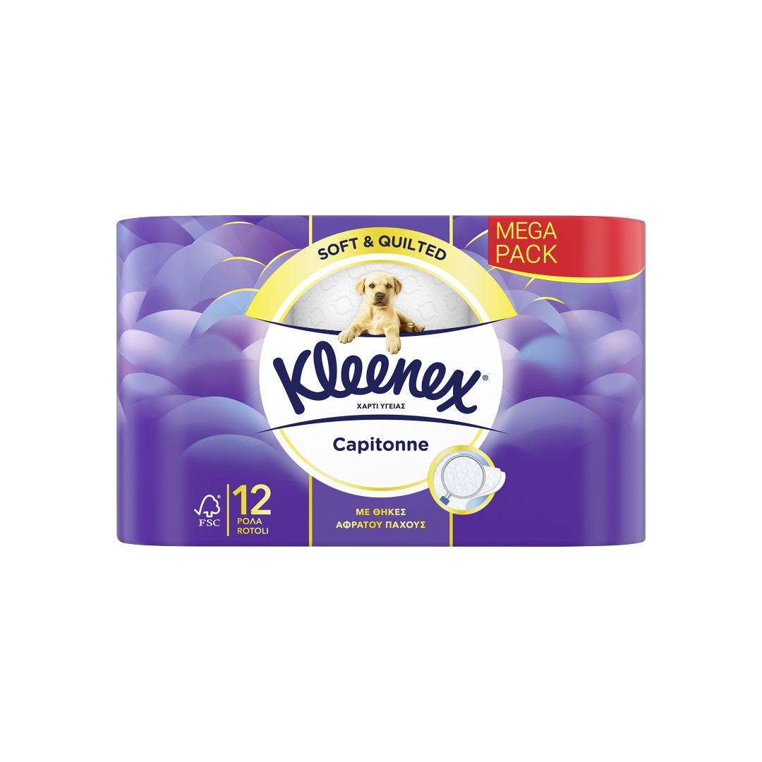 KLEENEX ΧΑΡΤΙ ΥΓΕΙΑΣ CAPITONNE 890ΓΡ 12Τ