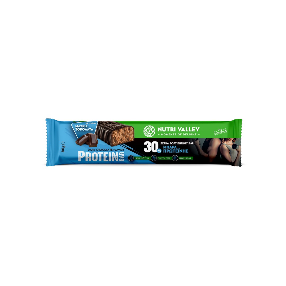 NUTRI VALLEY PROTEIN BAR CHOCOLATE 80ΓΡ