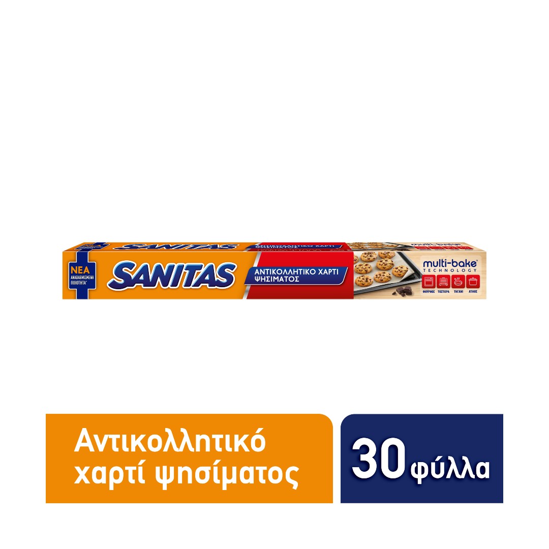 SANITAS ΑΝΤΙΚΟΛ ΧΑΡΤΙ ΣΕ ΦΥΛΛΑ 30Φ