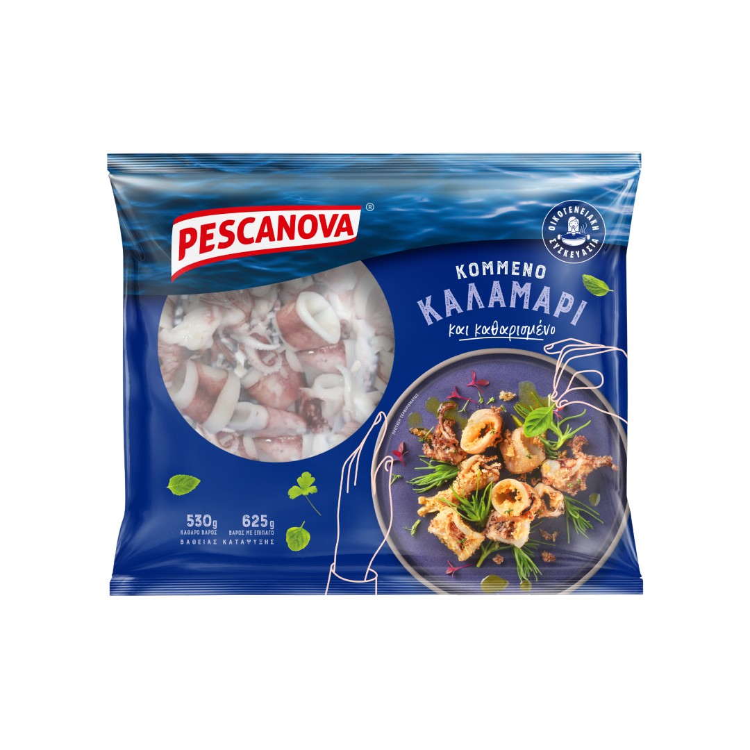 PESCANOVA ΚΑΛΑΜΑΡΙ ΚΟΜΜ. ΚΑΘΑΡΙΣΜΕΝΟ 530ΓΡ