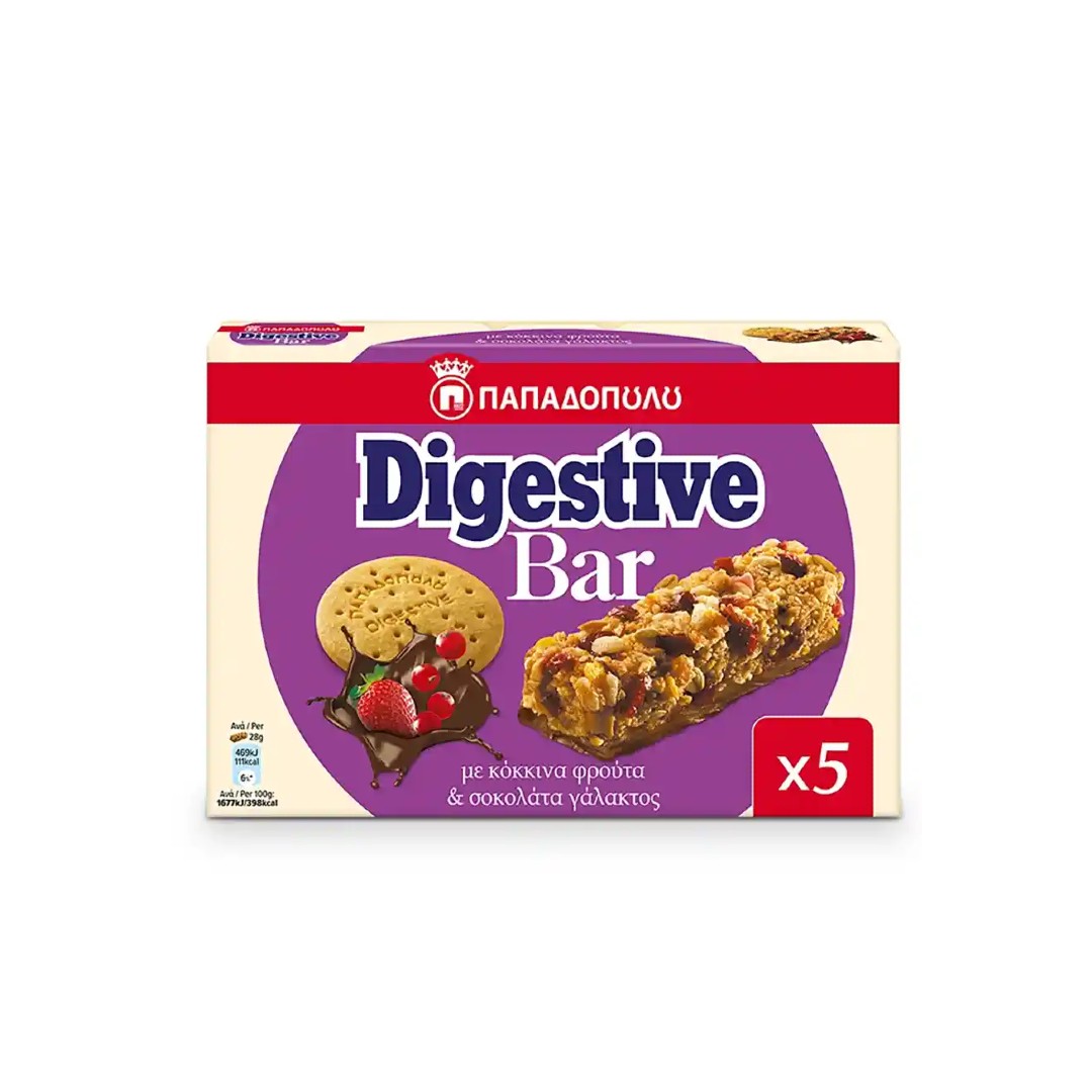 DIGESTIVE BAR ΚΟΚ.ΦΡ-ΣΟΚ 5*28ΓΡ