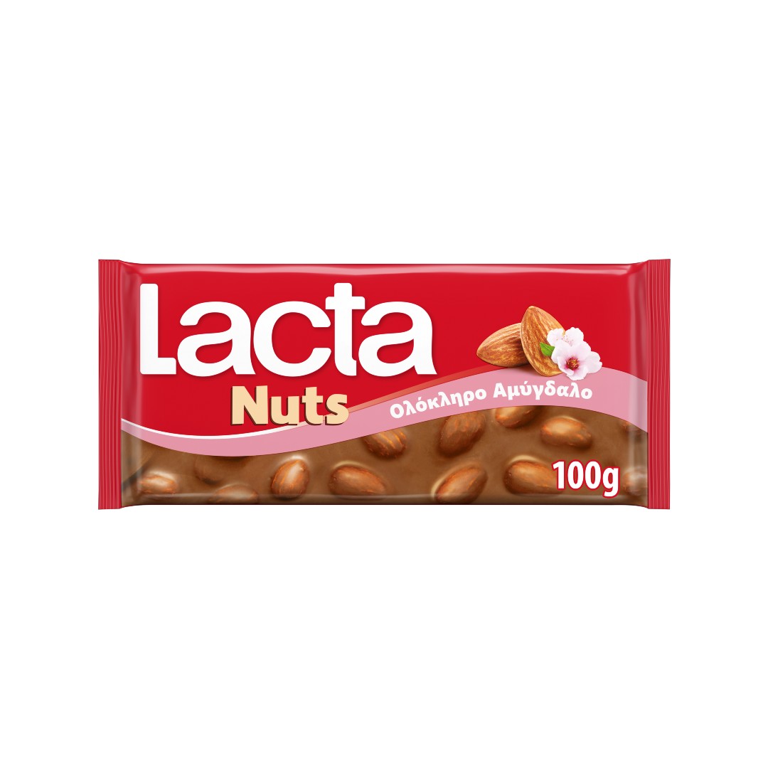 LACTA ΣΟΚΟΛΑΤΑ ΟΛΟΚΛΗΡΟ ΑΜΥΓΔΑΛΟ 100ΓΡ