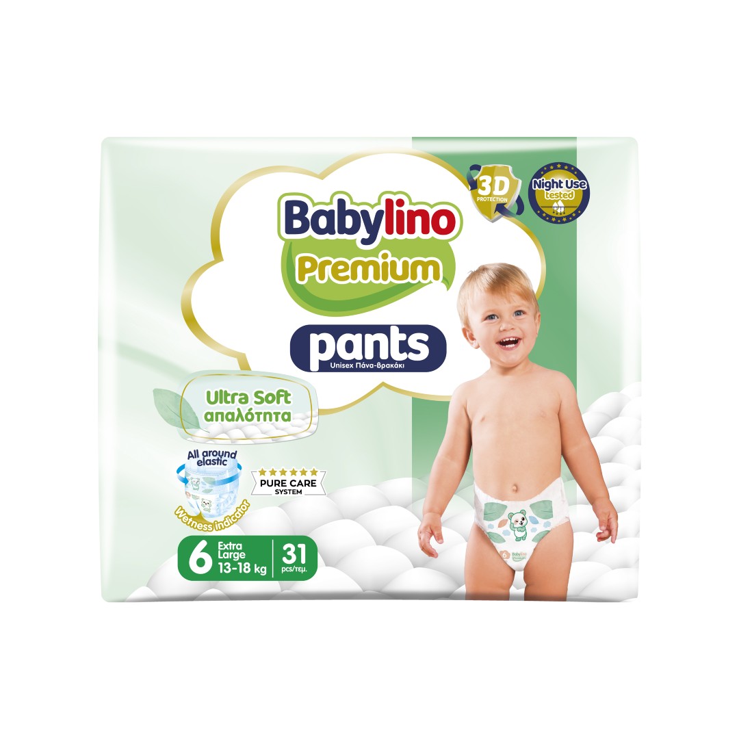 BABYLINO PREMIUM PANTS SOFT N.6 XL PL.13-18K 31T