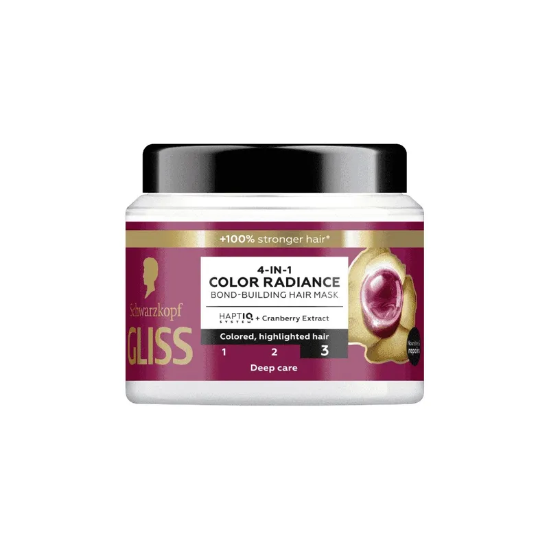 GLISS MASK BOND-BUILD.4 IN 1 COLOUR RADIANCE 400ML