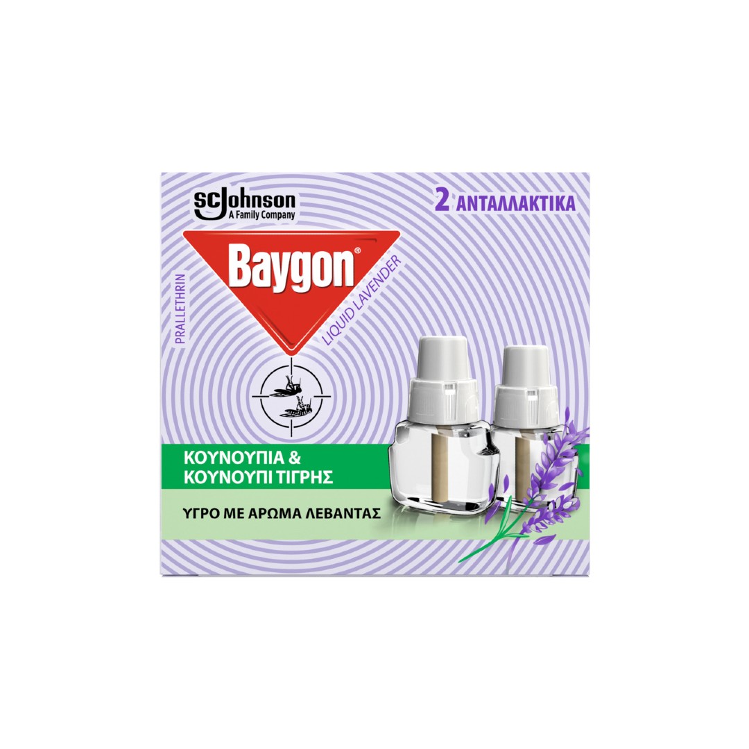 BAYGON LIQUID ΑΝΤ/ΚΑ LAVEND.90ΝΥΧΤΕΣ 2*27ML
