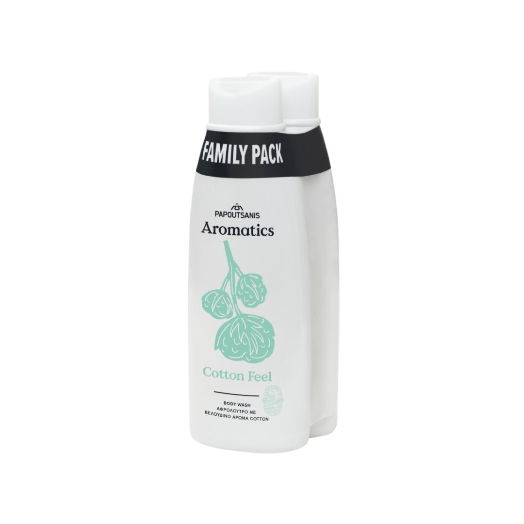 AROMATICKS ΑΦΡΟΛ/ΤΡΟ COTTON FEEL FAMILY PACK 2*650ML