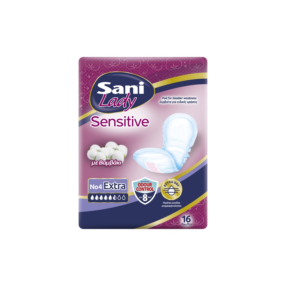 SANI LADY NO4 SENSITIVE EXTRA 16T