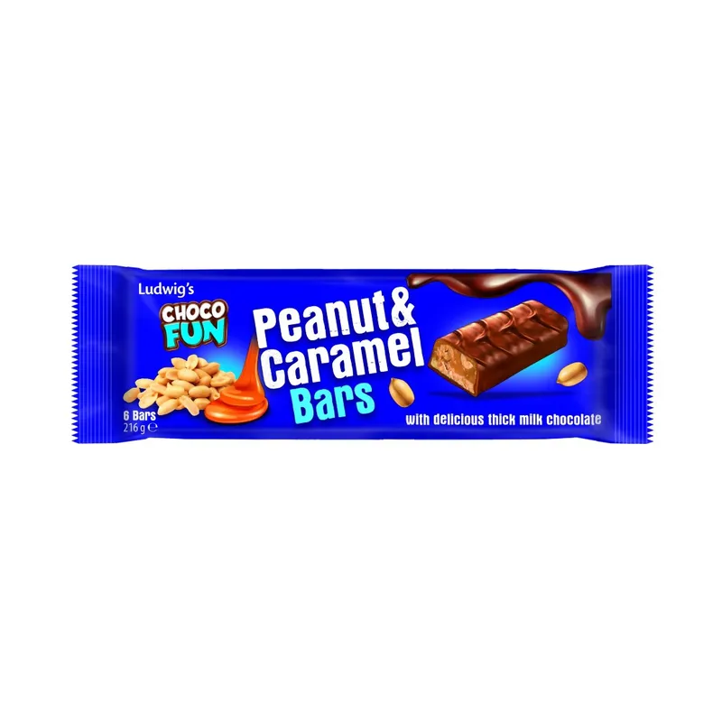 CHOCO FUN PEANUT & CARAMEL 6x36ΓΡ