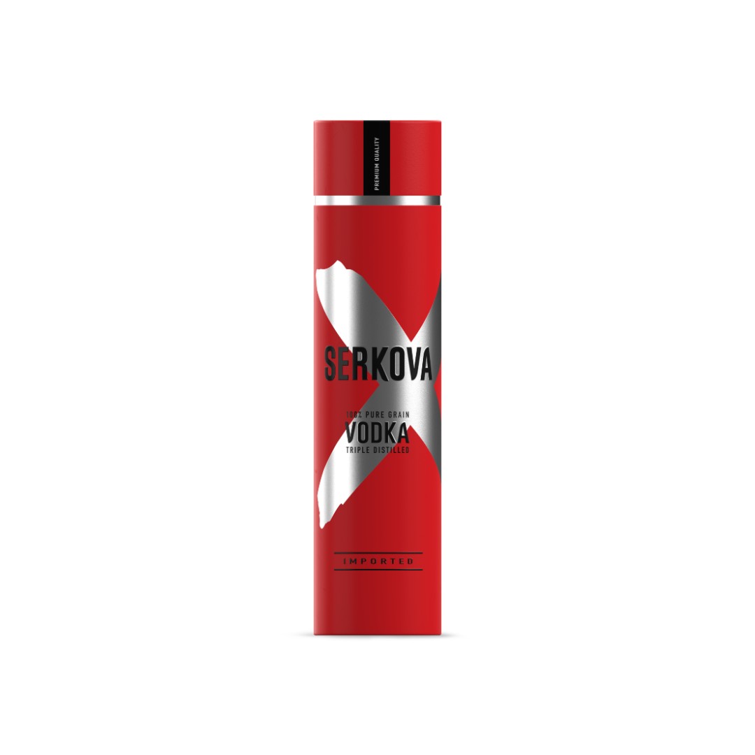 SERKOVA VODKA GIFT TUBE 37.5% 700ML