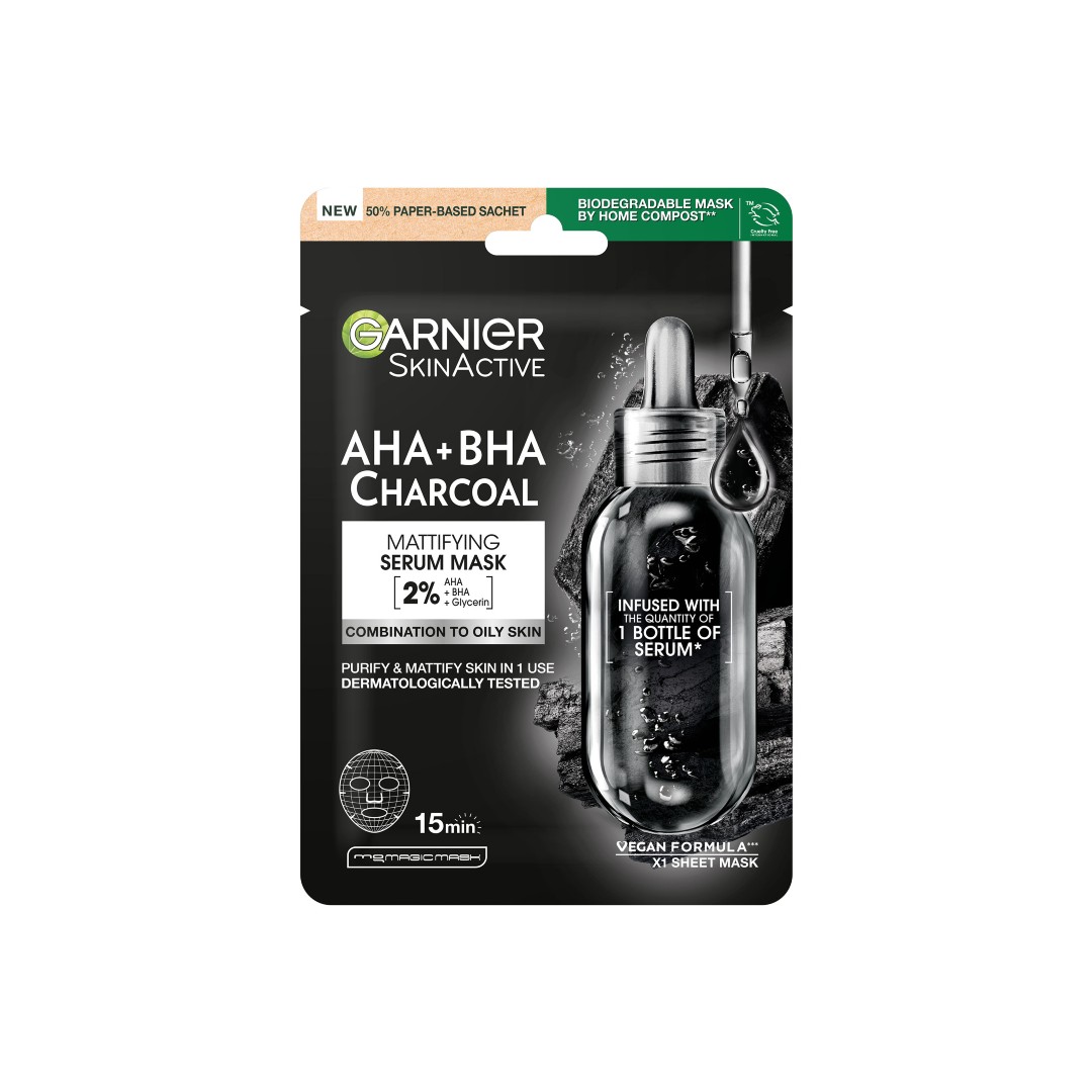 GARNIER ΥΦΑΣΜ.ΜΑΣΚΑ PURE CHARCOLA BLACK 28ΓΡ