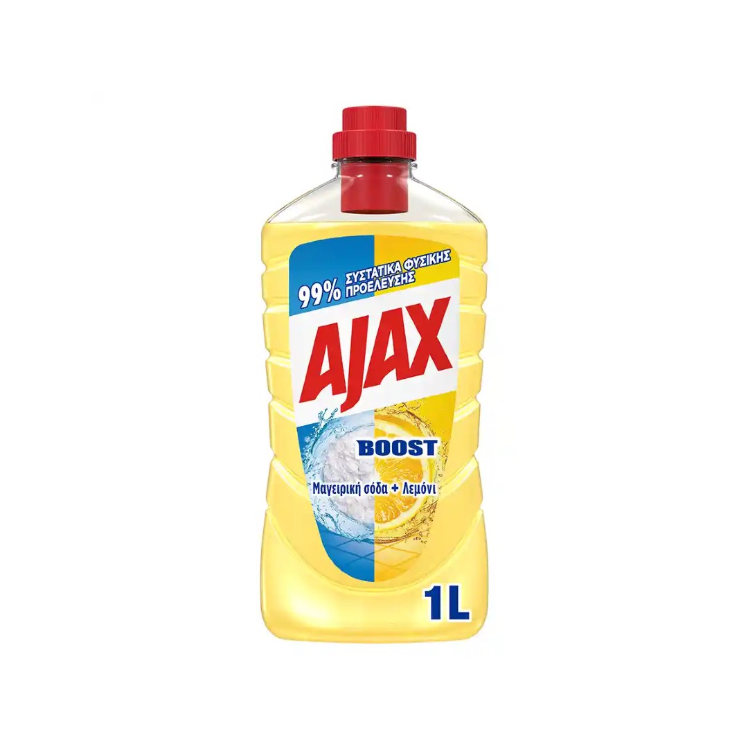 AJAX ΥΓΡΟ ΚΑΘ/ΚΟ BOOST ΜΑΓ.ΣΟΔΑ&ΛΕΜΟΝΙ 1L
