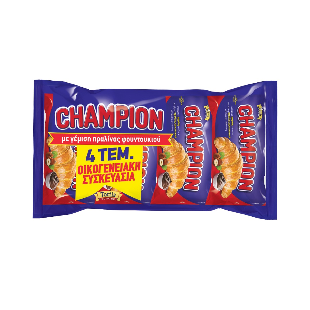 CHAMPION ΚΡΟΥΑΣΑΝ ΚΡ.ΠΡΑΛΙΝΑ ΟΙΚΟΝ.ΣΥΣΚ 4*70ΓΡ