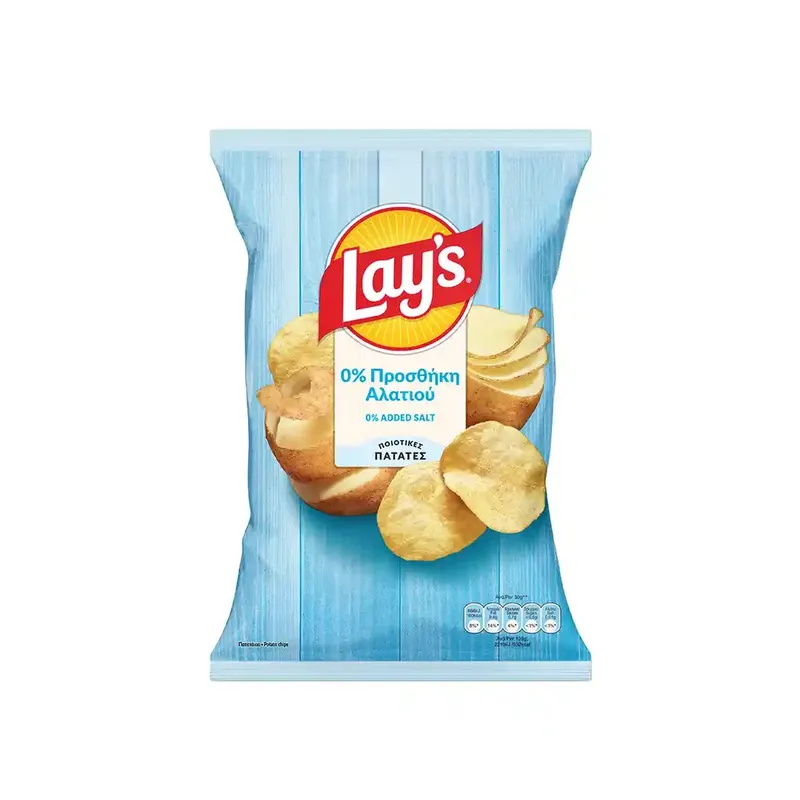LAYS CHIPS 0% ΠΡΟΣΘΗΚΗ ΑΛΑΤΙΟΥ 120ΓΡ