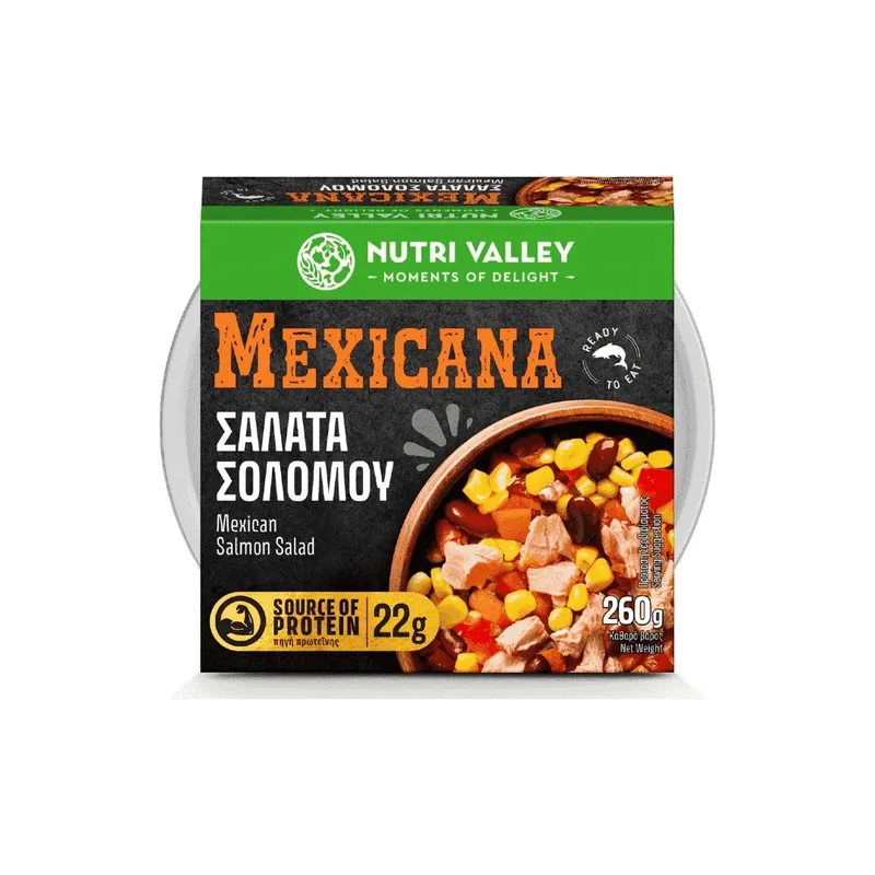 NUTRI VALLEY SALMON SALAD MEXICAN 260ΓΡ