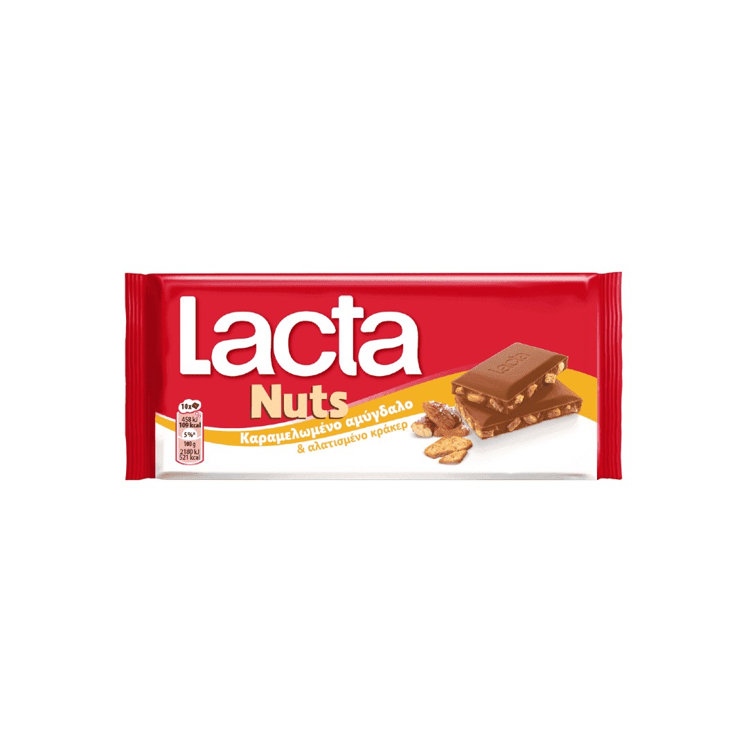 LACTA ΚΑΡΑΜΕΛΩΜΕΝΟ ΑΜΥΓΔ.& ΑΛΑΤ.ΚΡΑΚΕΡ 85ΓΡ