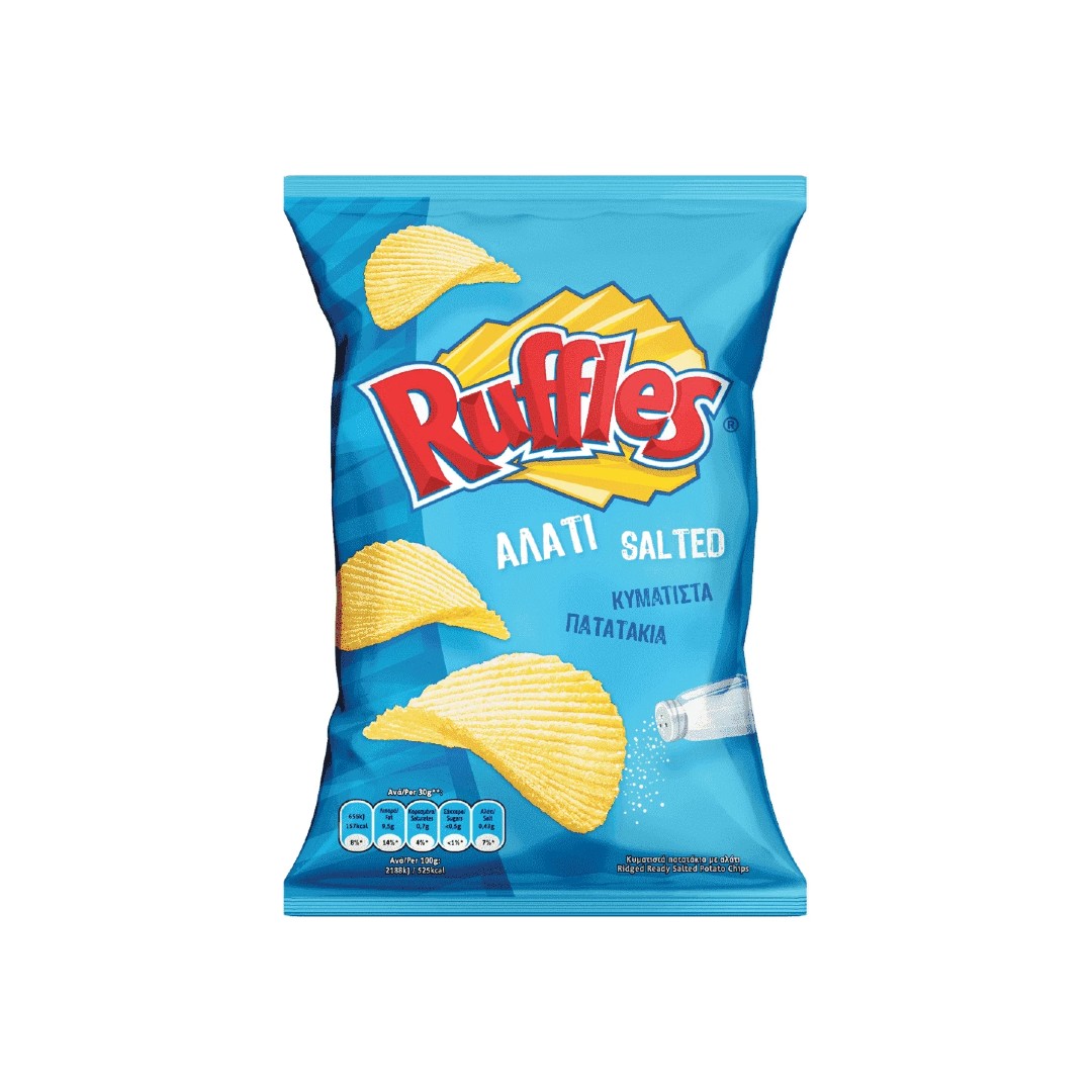 RUFFLES CHIPS ΑΛΑΤΙ 140ΓΡ