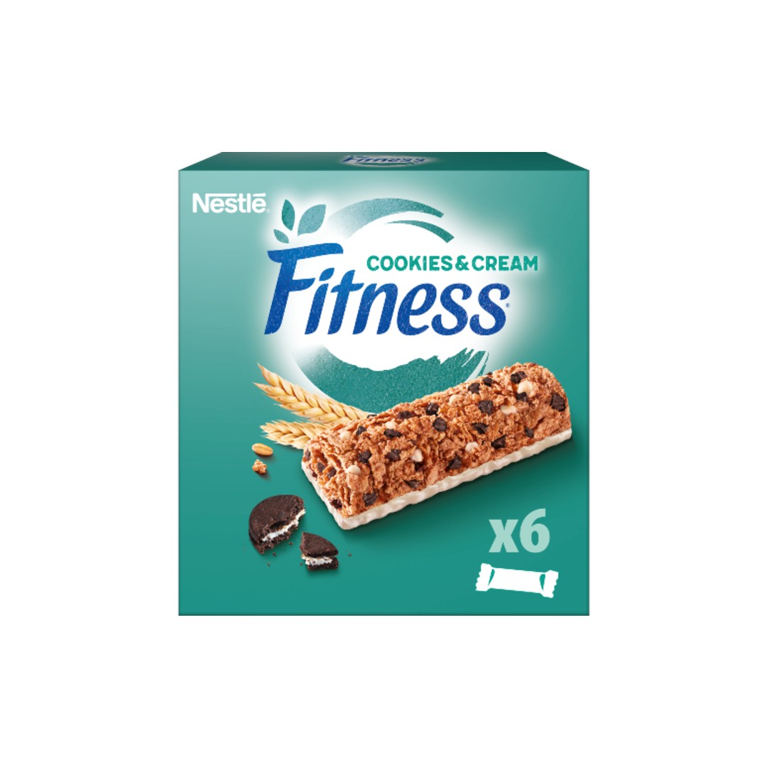 FITNESS BARS COOKIES & CREAM 6*23.5ΓΡ.