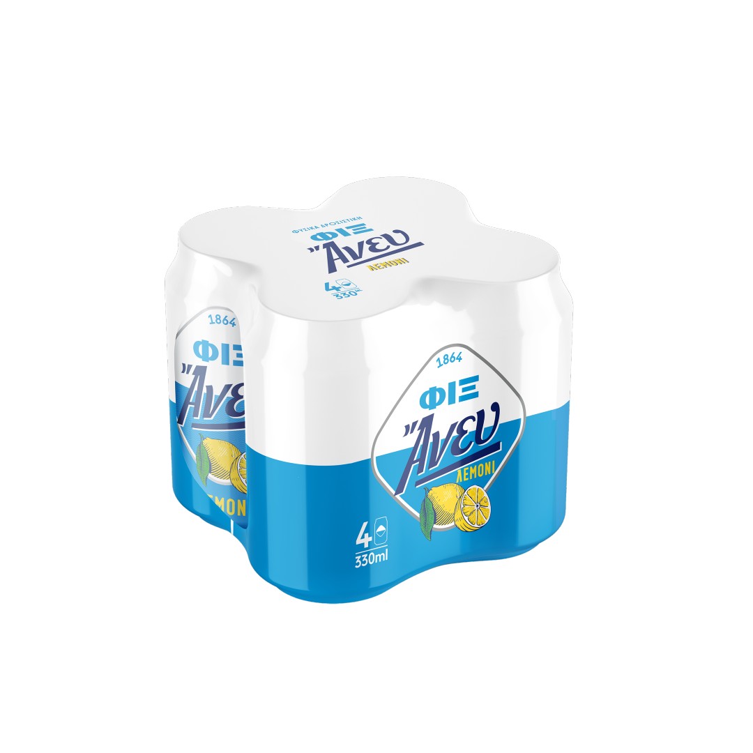 ΦΙΞ ΜΠΥΡΑ ΑΝΕΥ ΛΕΜΟΝΙ ΚΟΥΤΙ 4*330ML