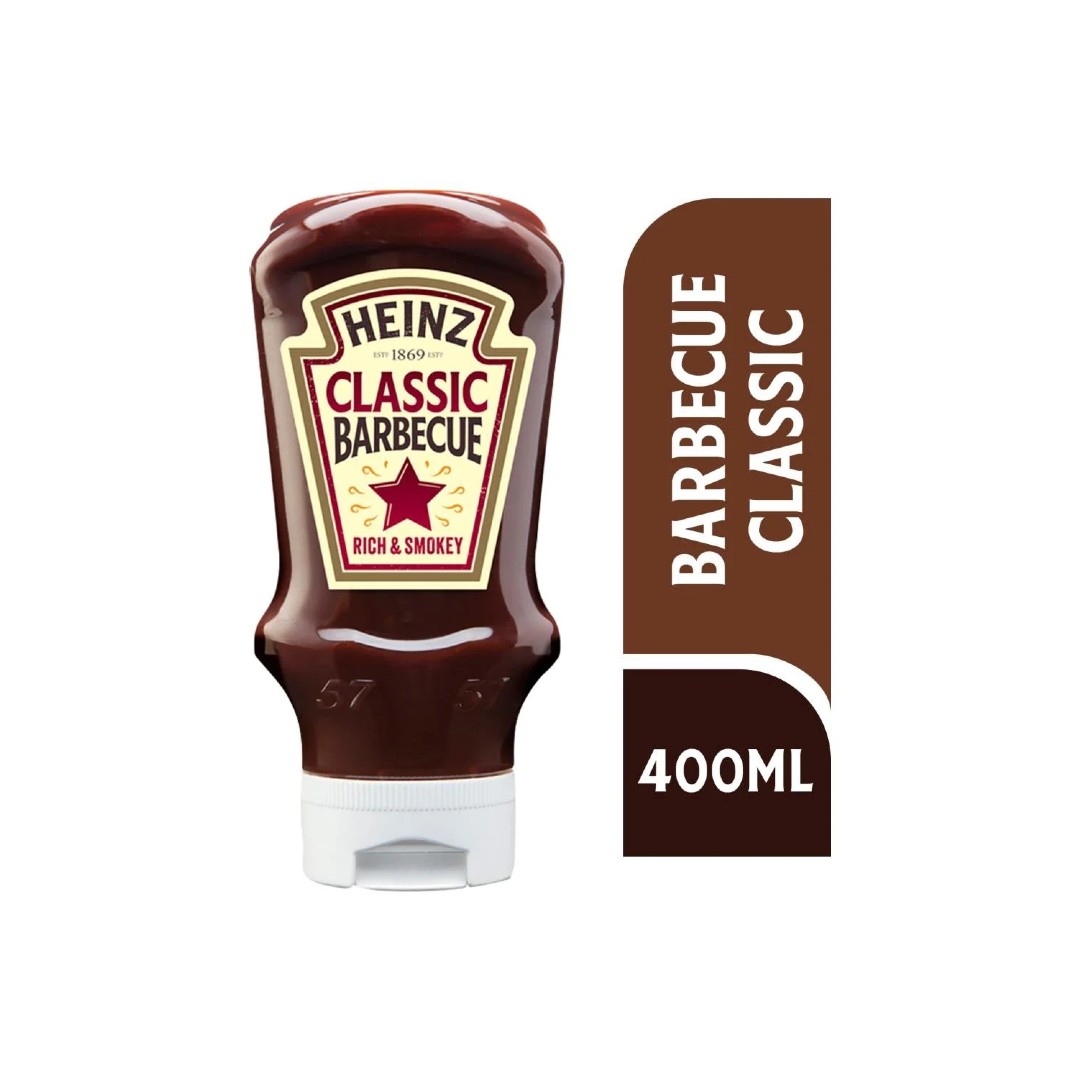 HEINZ BBQ CLASSIC SAUCE TOP DOWN 400ML