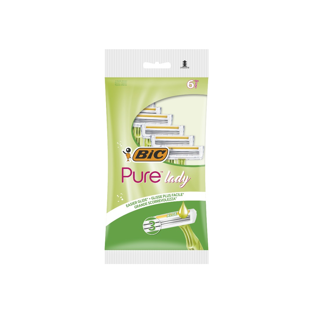 BIC ΞΥΡΑΦΑΚΙΑ PURE 3 ΜΙΑΣ ΧΡΗΣΗΣ 6Τ