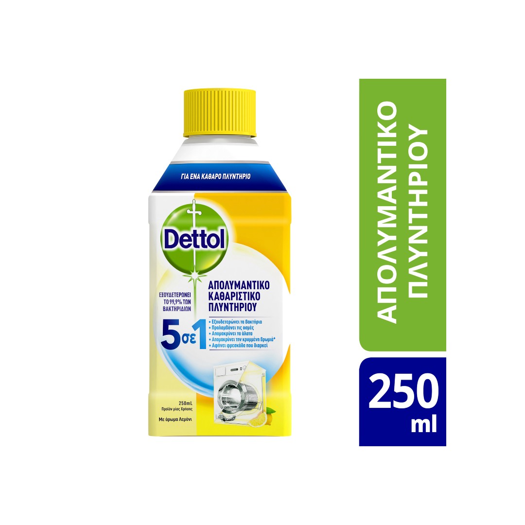 DETTOL ΑΠΟΛ/ΚΟ & ΚΑΘ/ΚΟ ΠΛΥΝΤ.ΡΟΥΧΩΝ ΛΕΜΟΝΙ 250ML