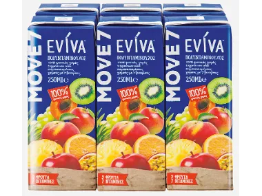Eviva Χυμός πολυβιταμινούχος 9 φρούτα 100%
