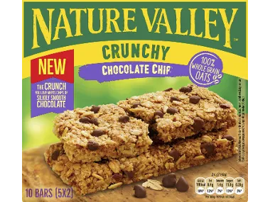 Μπάρες δημητριακών crunchy chocolate chip
