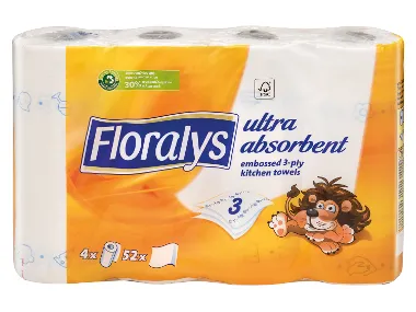 FLORALYS Χαρτί κουζίνας 3πλα φύλλα
