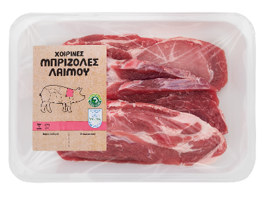 Μπριζόλες λαιμού χοιρινές με κόκκαλο