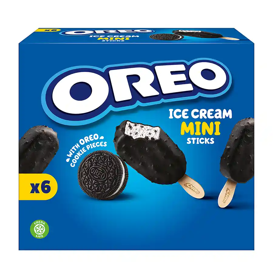 Oreo Παγωτό Sticks Μίνι 6x35γρ. /6x50ml.