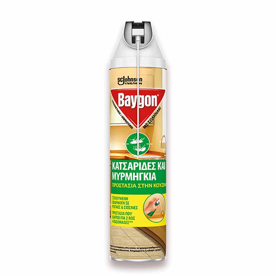 Baygon Κατσαριδοκτόνο Για Κουζίνα Με Σωληνάκι 400ml.