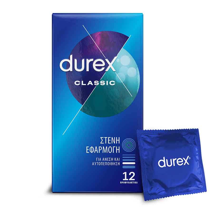 Durex Προφυλακτικά Classic Στενή Εφαρμογή 12τεμ.
